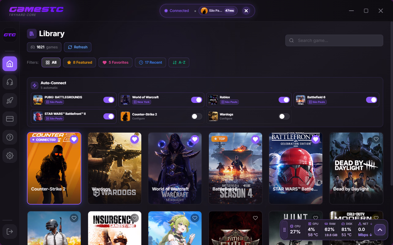 GamesTC app screen shown in the community section